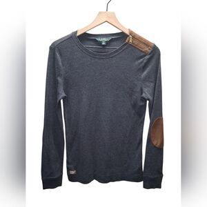 Ralph Lauren Charcoal Knit Sweater SZ-M